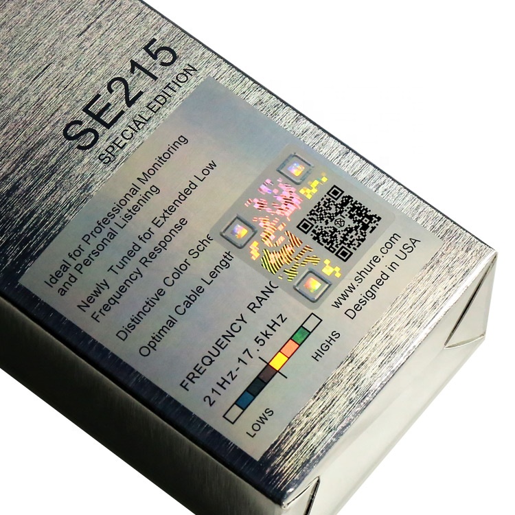 3D изготовленный на заказ самоклеящиеся QR код безопасности голографическая с мерами защиты от фальсификации