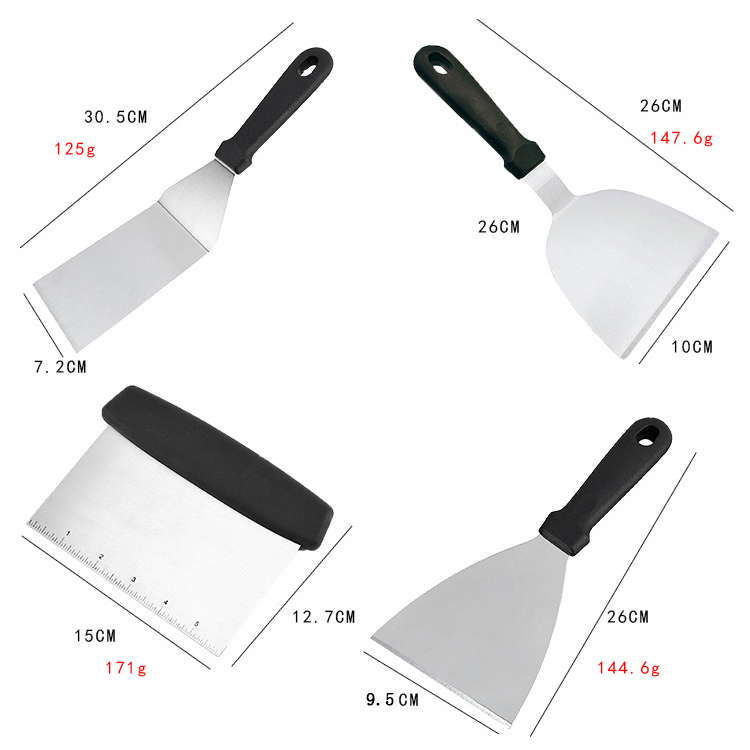 12pcs Stainless Steel Multi Barbecue Tool Kit Shovel Spatula Cooking Bbq Grill Tools Set Box
