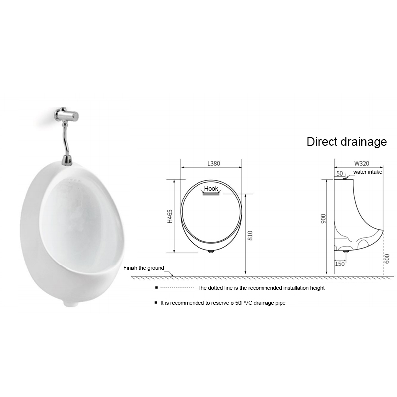 OEM Factory Public Wall Sink Sanitary Club Mall Pissing Bidet Device Compost Urinals WC Urinal