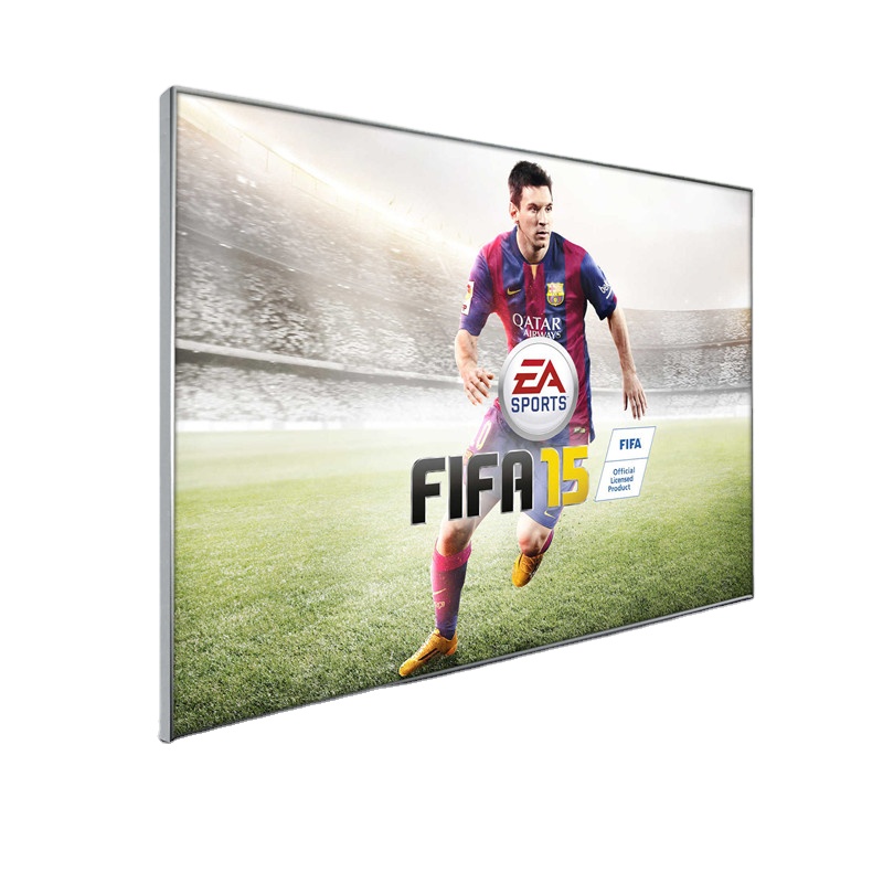 Edge lit aluminum frame advertising fabric light box