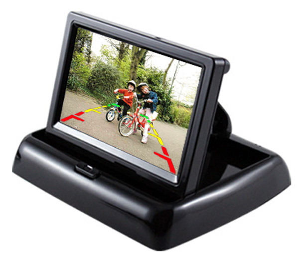 Автомобильный стоячий складной монитор заднего вида TFT LCD 4,3 дюйма