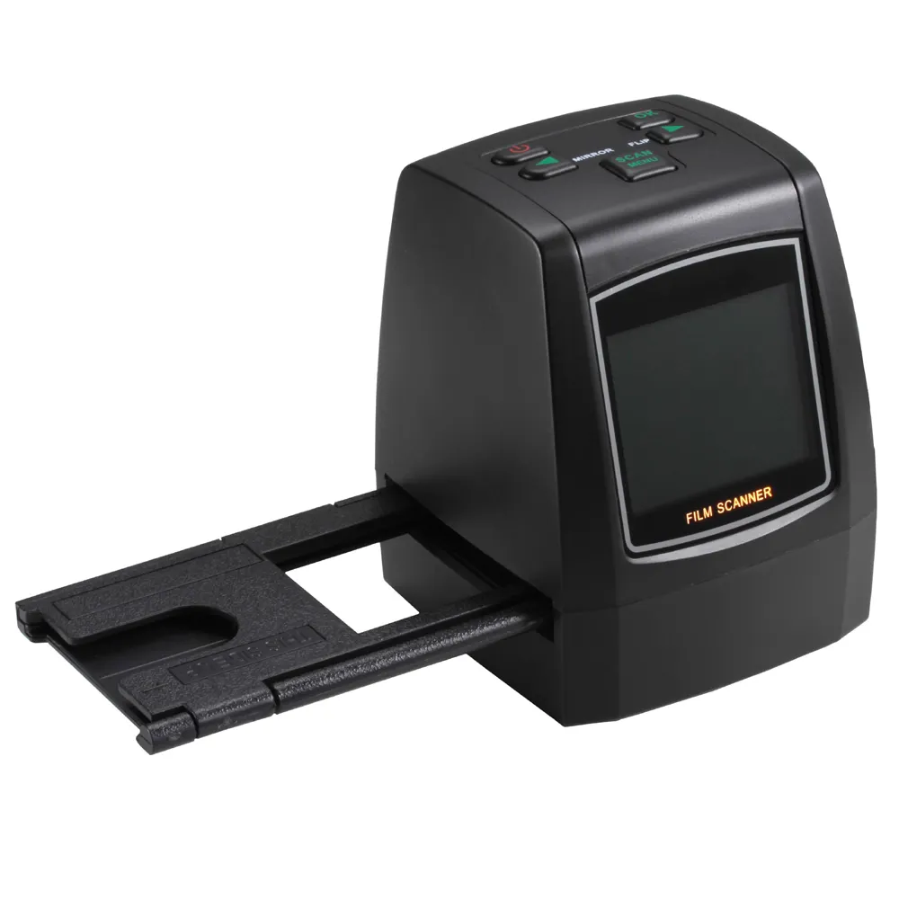 Film Scanner 2.4 Inch TFT LCD Display, 35mm 110 & 126 and Super 8 Films & 8mm Film Negatives & Slides to 14/22 Megapixel JPEG Im