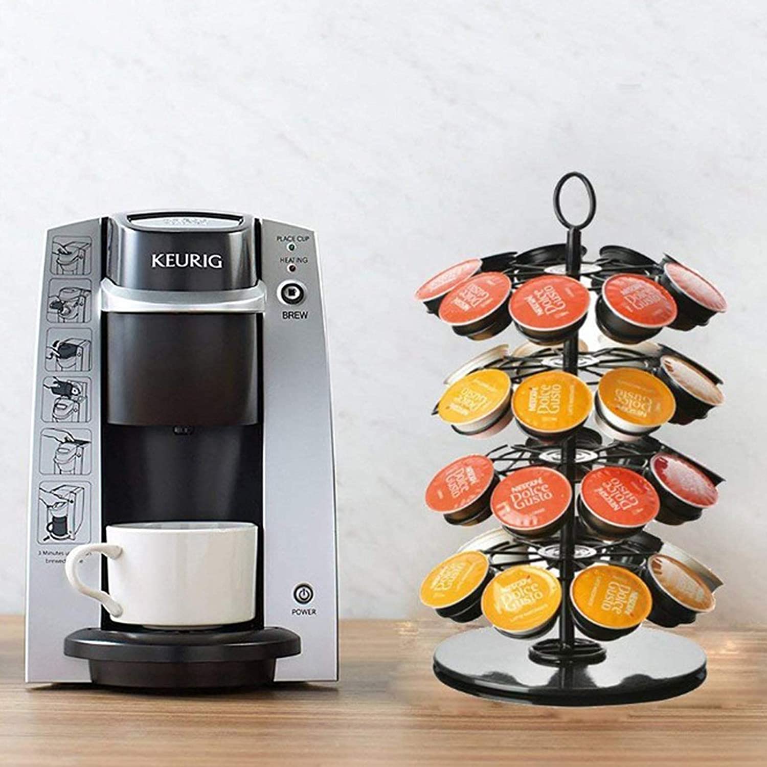 Кухонная Съемная стойка карусель 36 K-Cup Spin 360 градусов держатель для капсул кофе