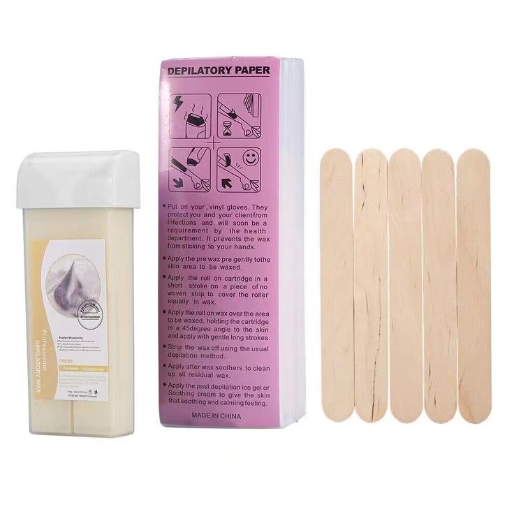 Factory Direct Sale 100% non-woven fabric strip waxing hair removal Disposable Wax Strips for Hair Removal for women