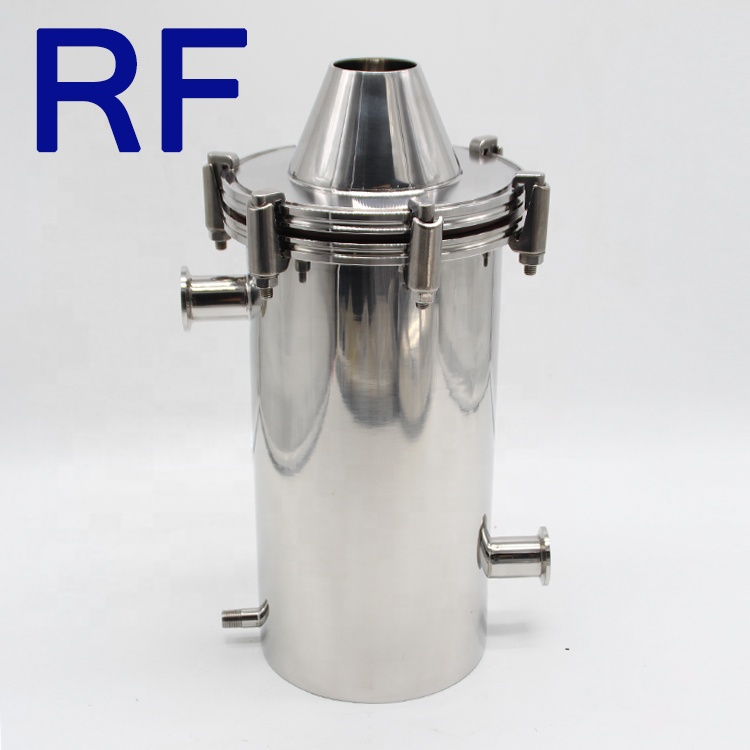 RF гигиеническая нержавеющая сталь сухой лед KF40 холодная ловушка для вакуумного насоса для замкнутой петли экстрактор Jacketed Bho