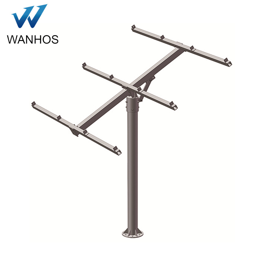 Ground Pole Solar Panels Mounting System