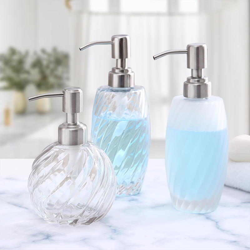 Wholesale Transparent Empty 50ml 100ml 200ml 300ml Hair Oil Bottles Shampoo Bottle With Lotion Pump
