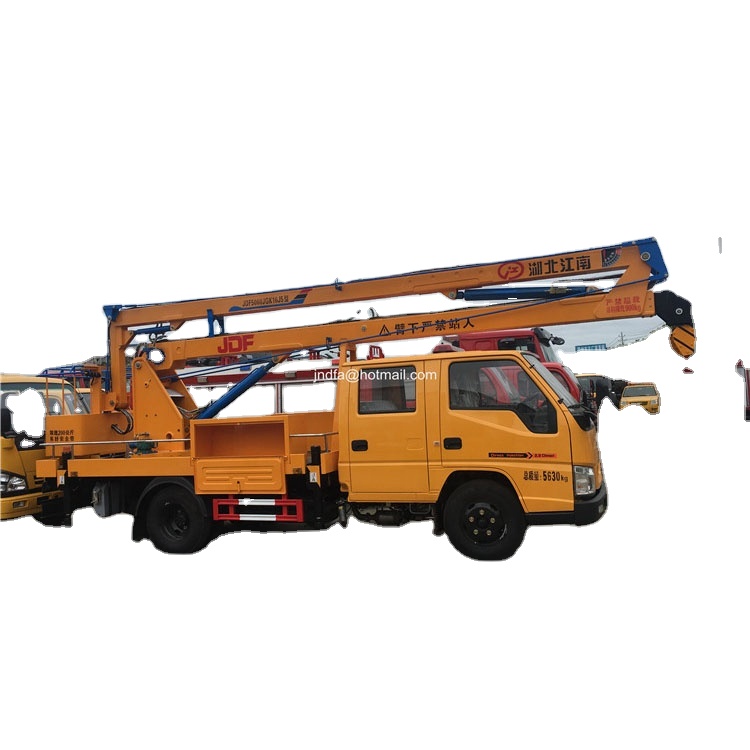 Four electric Hydraulic legs 18m aerial working platform truck