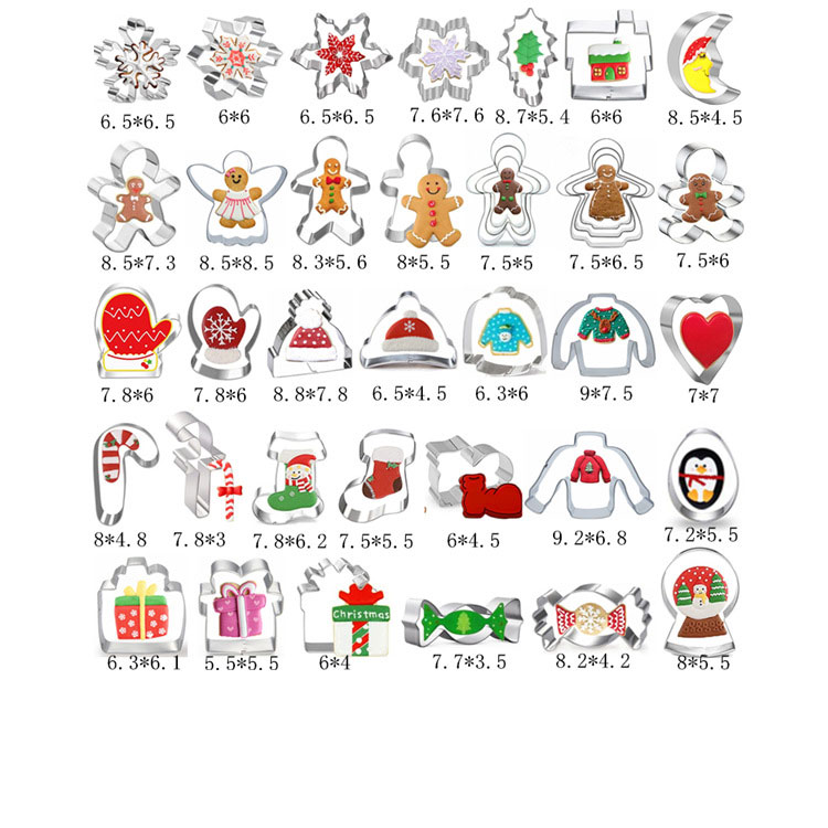 Cheap Hot Cheap Glove Gingerbread Angel Candy Christmas Cookie Cutters for Xmas Holiday Wonderland Party Supplies Favors