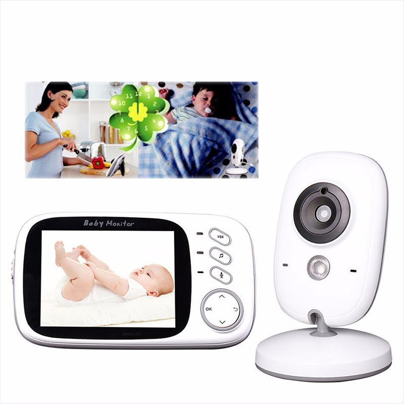 5V 500mA DC 3.2 Inch Color LCD Two-way Audio Video Baby Monitor VB603 With Temperature Monitoring
