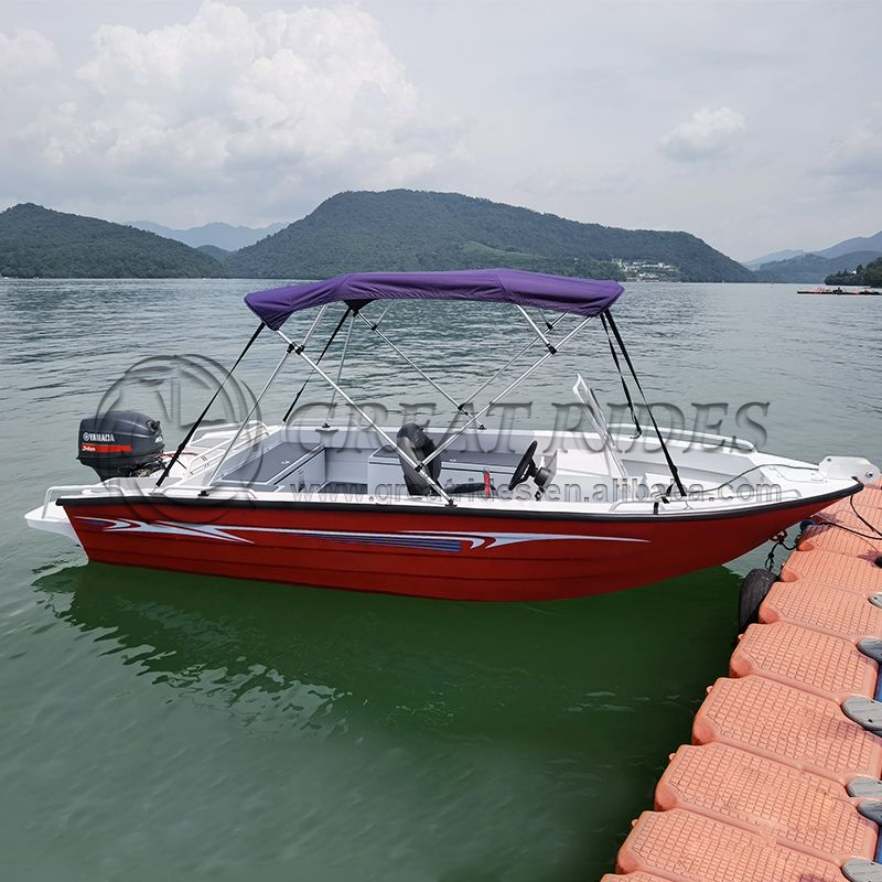 China Factory Aluminum Alloy Fishing Boat 4.88m Marine Racing Yacht Water Play Equipment Price