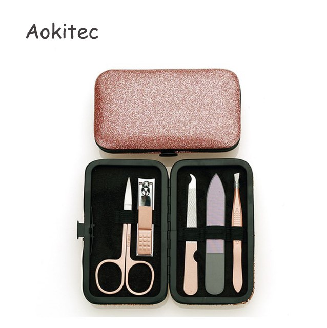 Набор для маникюра и педикюра Aokitec, 5 шт.