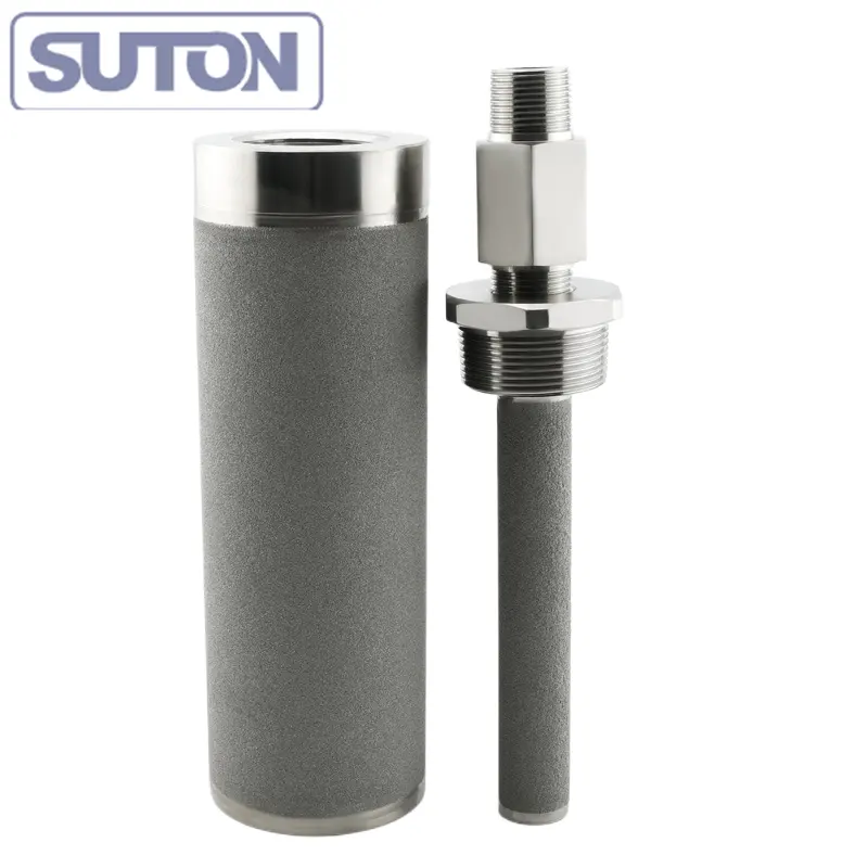 316 stainless steel powder sintered filter Porous metal tube Gas diffuser cartridge