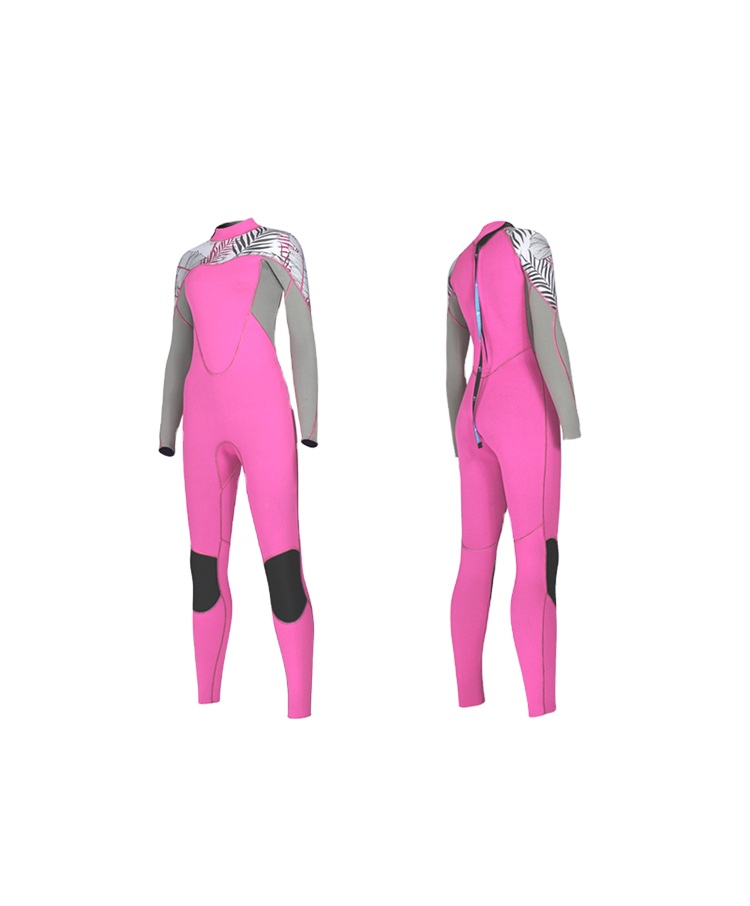 2mm wetsuit Siamese female long-sleeved sun protection clothing female diving wetsuits to keep warm