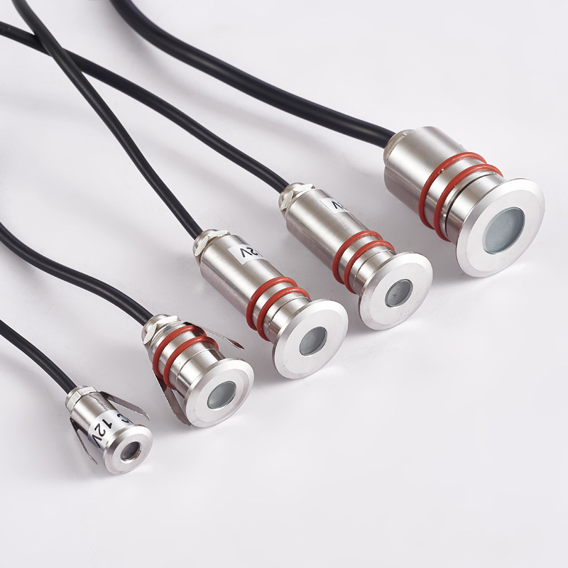 1W 12V Mini LED Underwater Swimming Pool Light IP68 Waterproof Stainless Steel Recessed Fountain Inground Underground Lamp