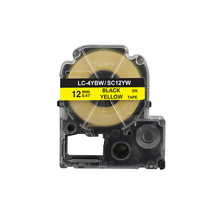 Epson совместимый черный на желтом цвете LC-4YBW/SC12YW гибкие светодиодные ленты 12 мм лента для печати этикеток