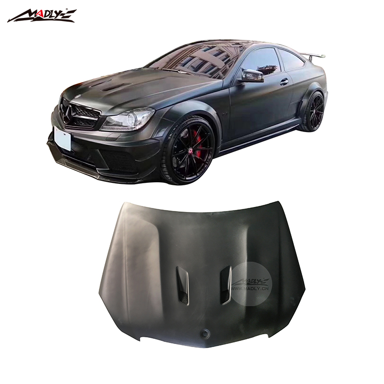 2010-2013 C Class W204 обвесы для Mercedes Benz W204 купе 2-дверный C63 AMG черная серия PD стиль широкофюзеляжный наборы для Benz C63
