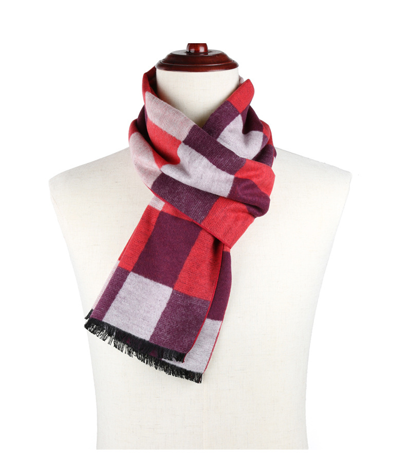 2021 new jacquard men women silk scarf OEM Custom Rectangle Winter Pure Silk Brushed Scarf