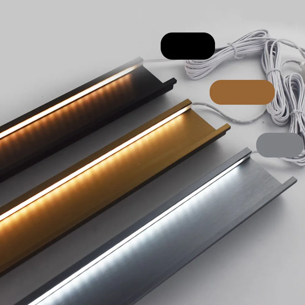 Алюминиевый профиль Gola для кухни, подсветка ручки шкафа, светодиодные профили Gola с подсветкой, система E