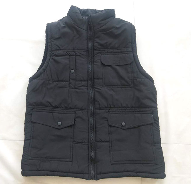 High Quality Lined with Lamb Wool Stand Collar zipper Closure Custom Logo Winter Vest