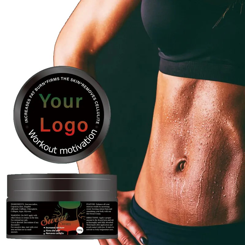 EXTRA STRONG FORMULA Your custom logo waist and body slimming cream thermogenic fat burner for men and women