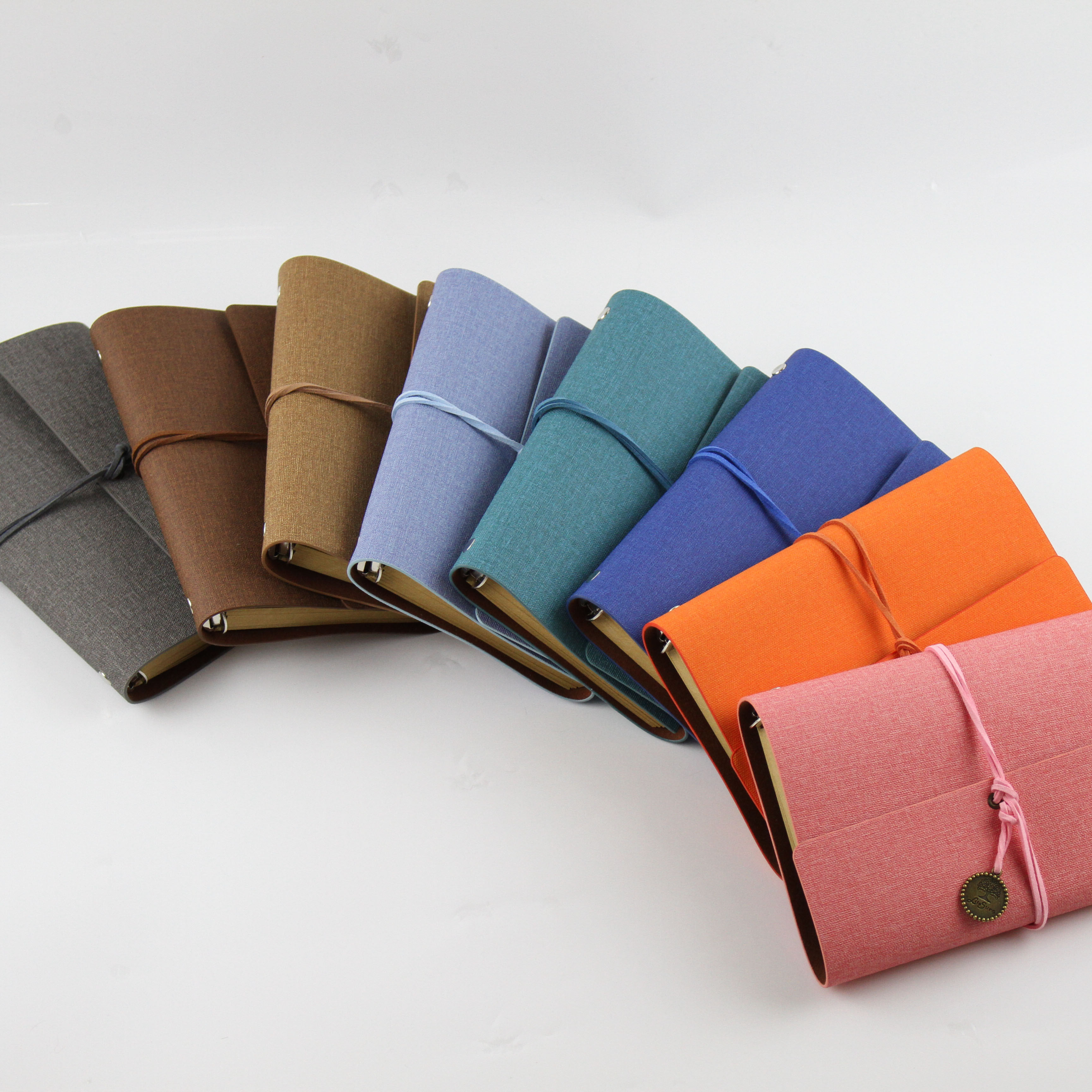 The spot Cheap price Multicolor A6 loose-leaf Embossing Notebook pu leather Journal Notebook for sale
