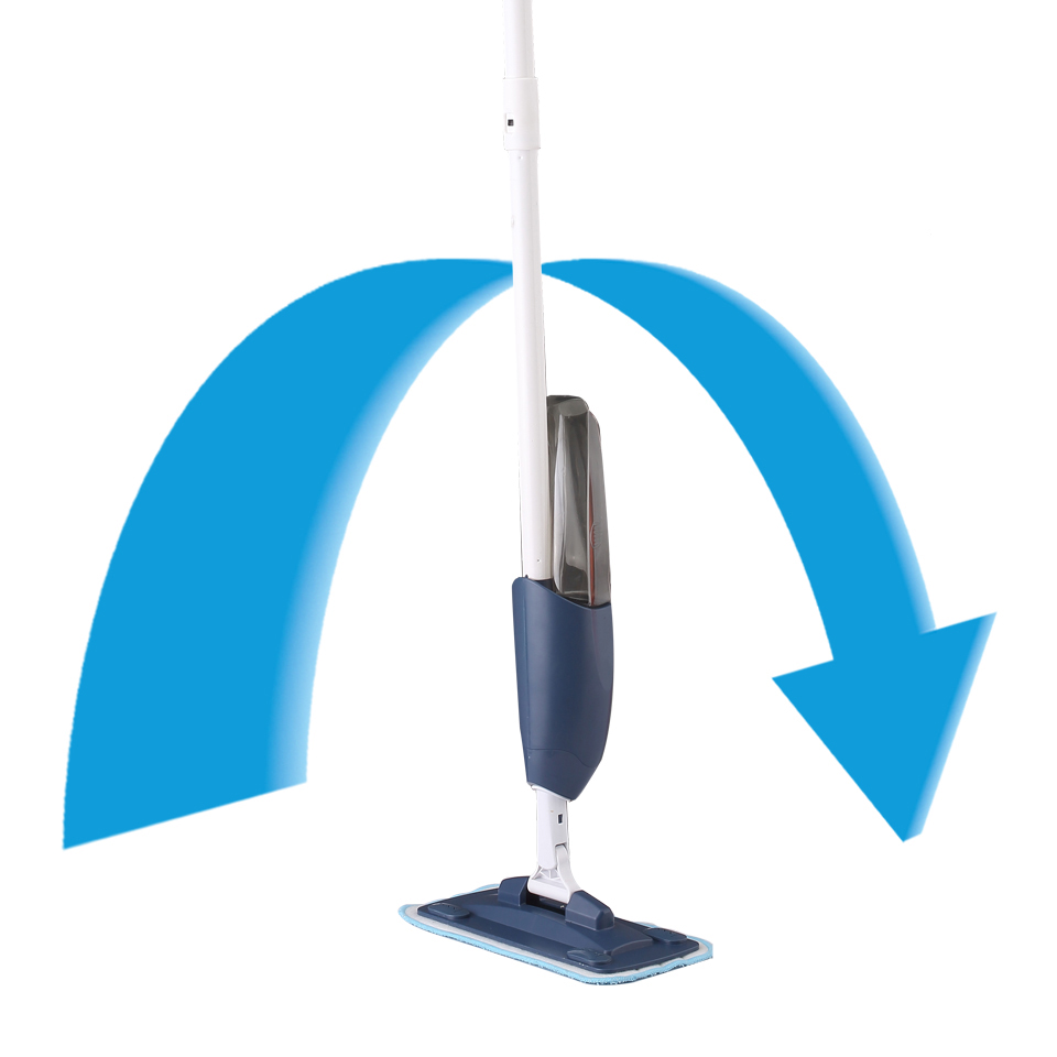 Floor Multifunctional Water Spray Mop Magic Replacement Head Blue Spray Mop Pad Mop Supplier