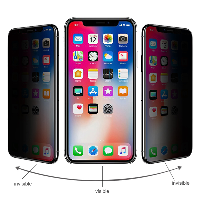 Лидер продаж Amazon, антишпионское закаленное стекло для защиты экрана Iphone 11 12 Pro Max Xs Xr X Mica De Vidrio