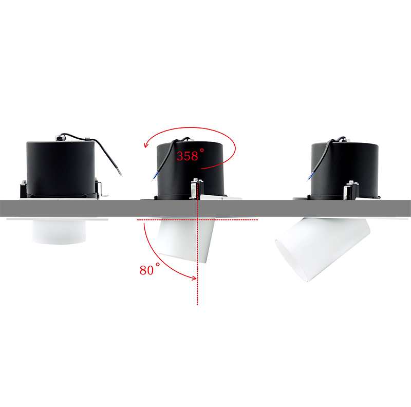 12W 20W Adjustable Track Light LED Black White Spot Light 220V Lamp Bulb
