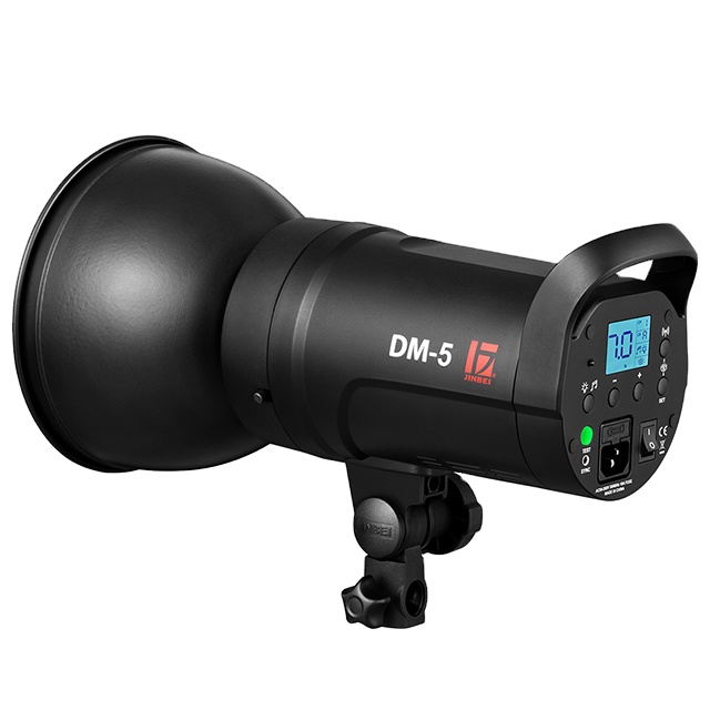 JINBEI DM-5 500Ws Portable Studio Flash Compact Photography Strobe Light GN72 Lighting Head 110V 220V Wireless Remote Control