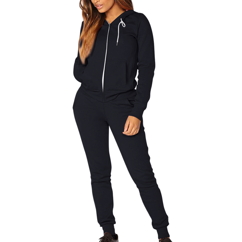 Womens Athletic Tracksuit Set Warm Running Jogging Sport wear Sweat Suit