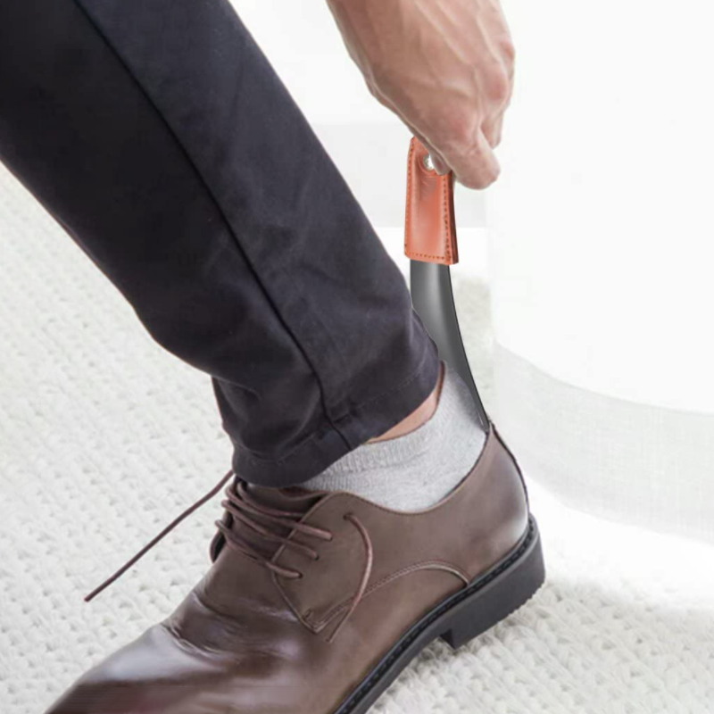 2022 новый дизайн Shoehorn удобный портативный обувной гудок Amazon горячая Распродажа PU кожаный обувной гудок