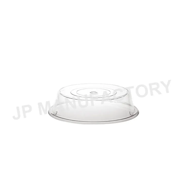 Canteen Restaurant Dish Cover Clear Polycarbonate Microwave Cover Flat 9 inch Plastic Round Cover