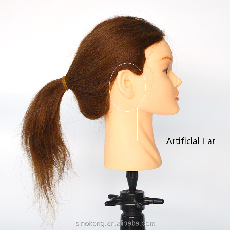Wholesale training heads human hair mannequin heads for bleach training