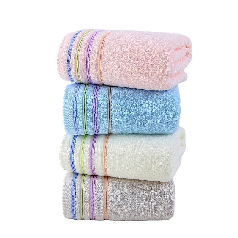 Drop shipping cheap price high quality hotel custom logo 100 cotton absorbing bath towel