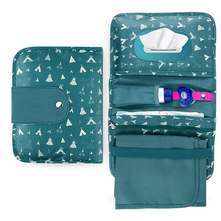 BSCI OEM Factory practical changing bag with foldable mat for quick nappy changes
