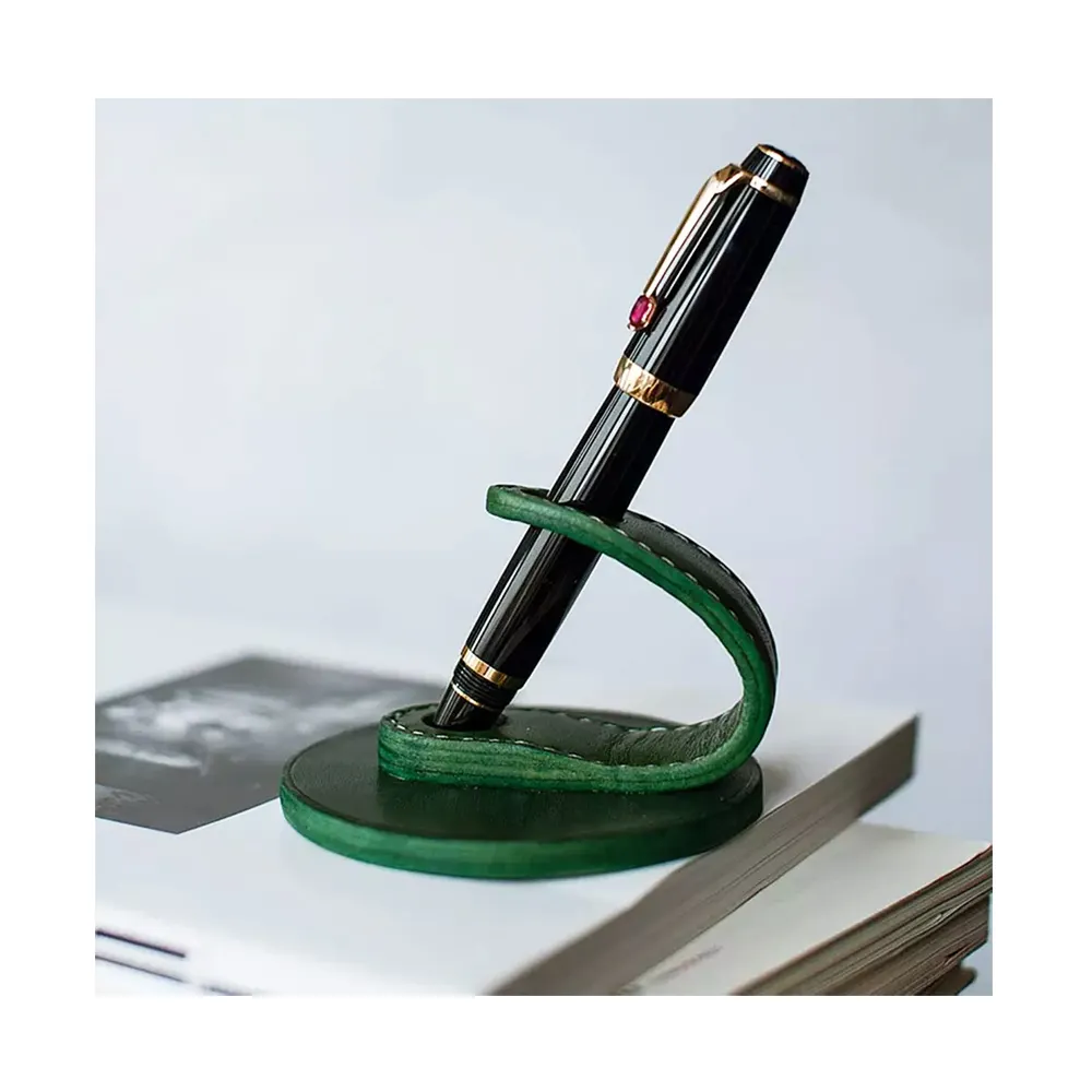 Оригинальное украшение, креативный защитный чехол для ручки, кожаная ручка ручной работы с косой вставкой, роскошные сумки-держатели для ручек
