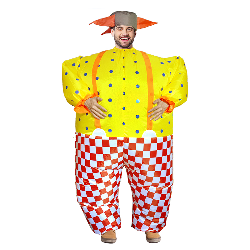 Party Clown costume New Clown chub-suit Party Holiday Carnival Clown costume