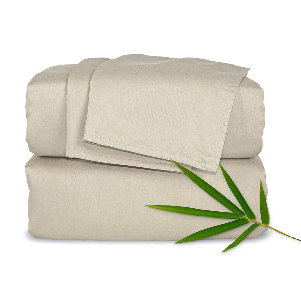 Оптовая продажа роскошные золотые 4 шт. king/Королевский размер bamboo простыни пододеяльник чехол Комплект постельного белья