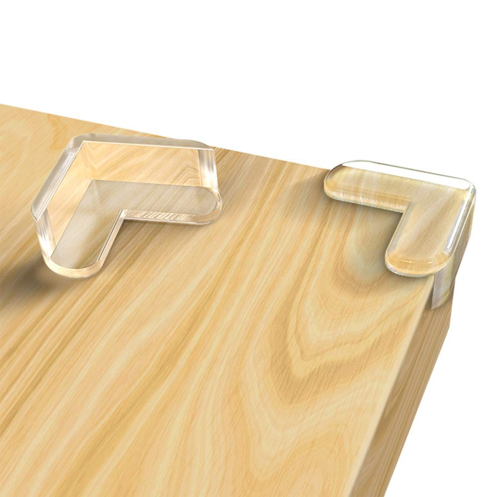 Amazon best sale Baby Safety L Shape Soft Transparent Anticollision Angle Corner Protectors