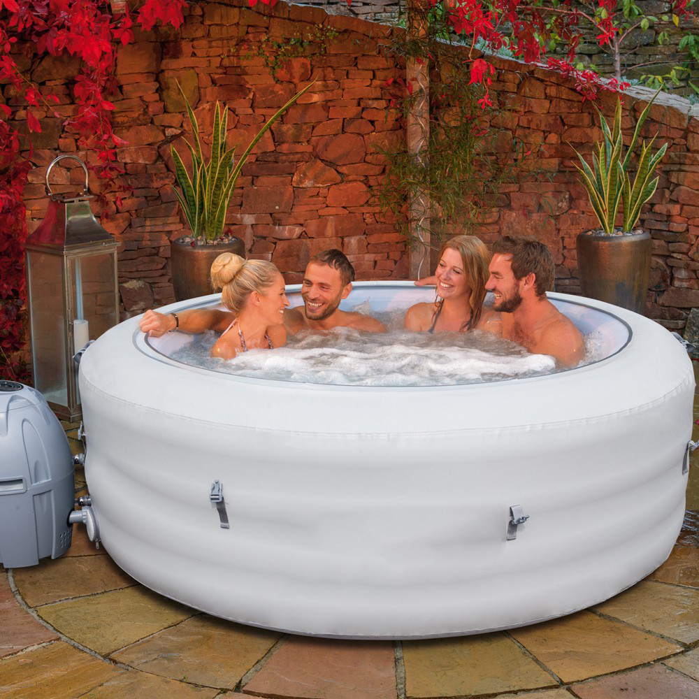 130 Bubble Jets 6-Person Portable Inflatable Hot Tub Spa