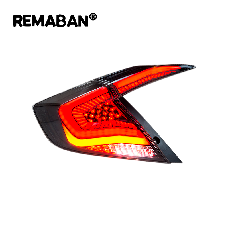 Remaban New Style LED Taillights For Civic 2016 2017 2018 2019 Tail lights Rear Lamp For Honda Civic