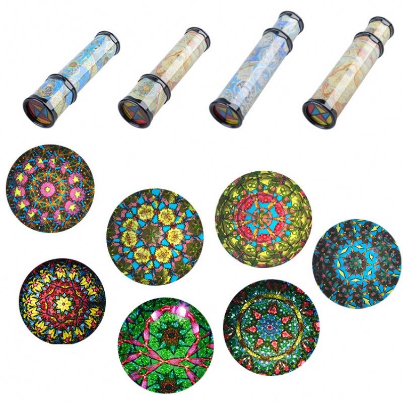 30cm Large Scalable Rotating Kaleidoscopes Extended Rotation Adjustable Fancy Colored kaleidoscope