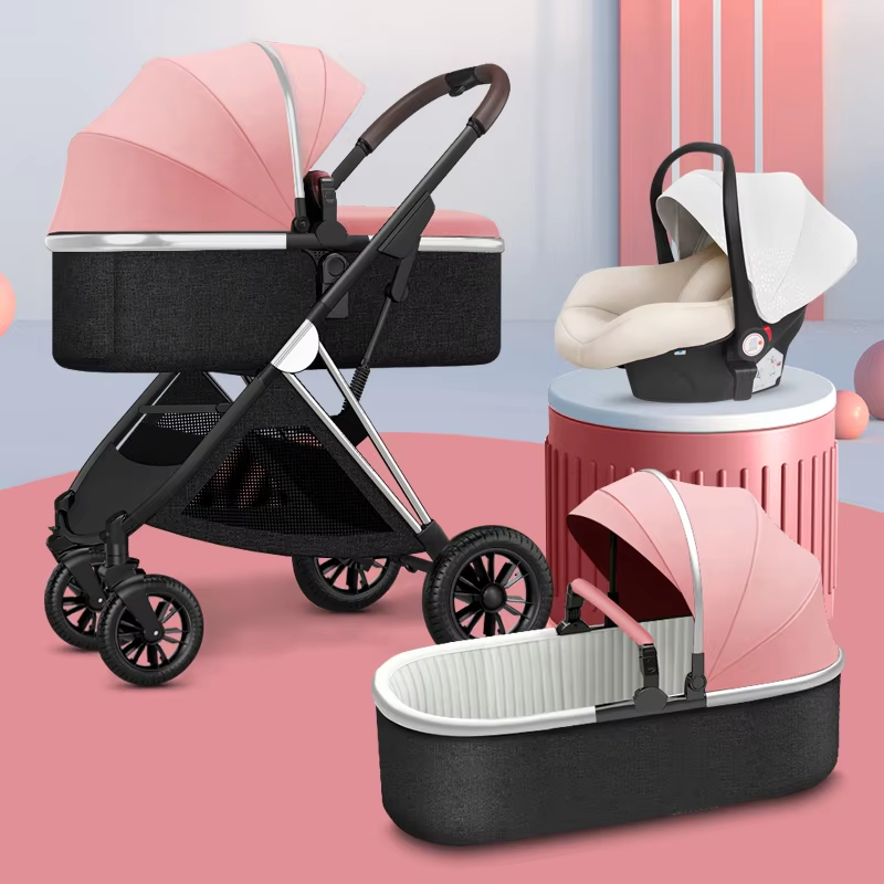 Quality Multi-Function Baby Infant Carrier Outside Walker With Car Seat Foldable Baby Stroller