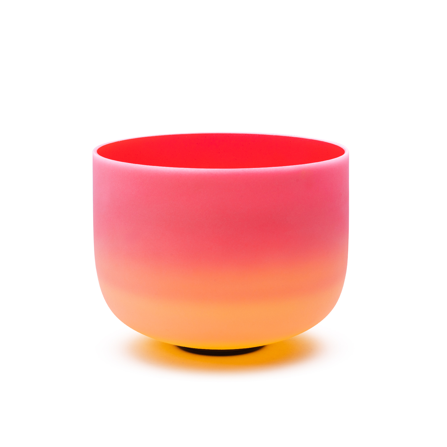 Wholesale Quartz Singing Bowl Chakra Colored Rainbow Crystal Singing Bowl