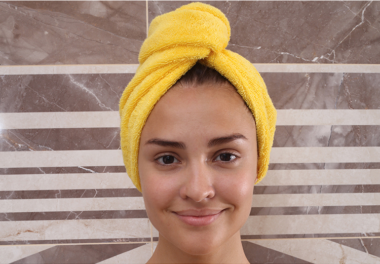 Custom logo hair salon drying turban towel Microfiber wrap hair towel for curly hair after shower