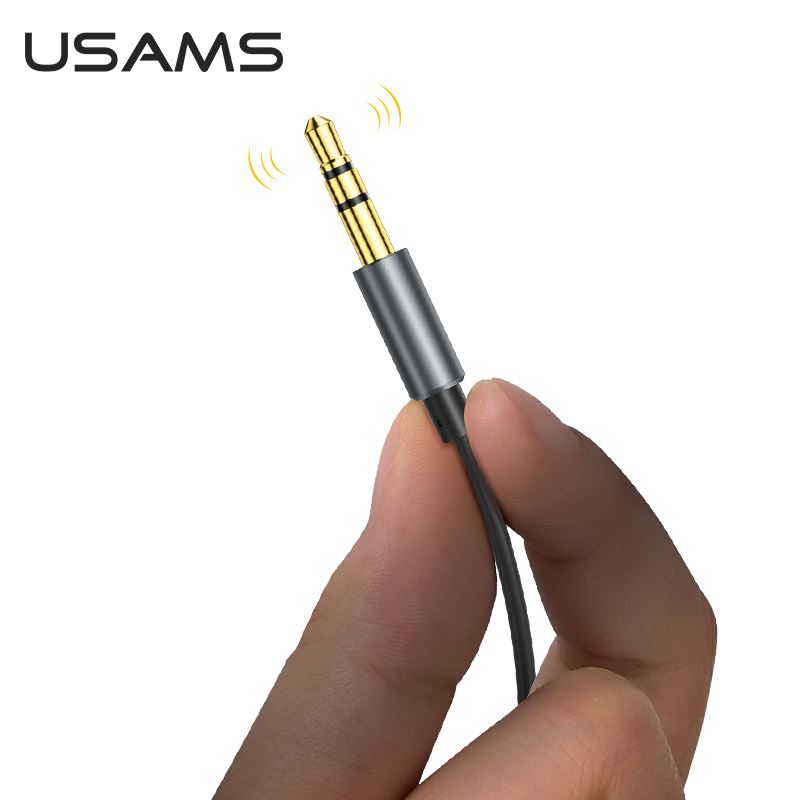USAMS готов к отправке Алюминиевый сплав 3,5 мм AUX BT5.0 Автомобильный Usb Музыкальный беспроводной аудио приемник для автомобиля