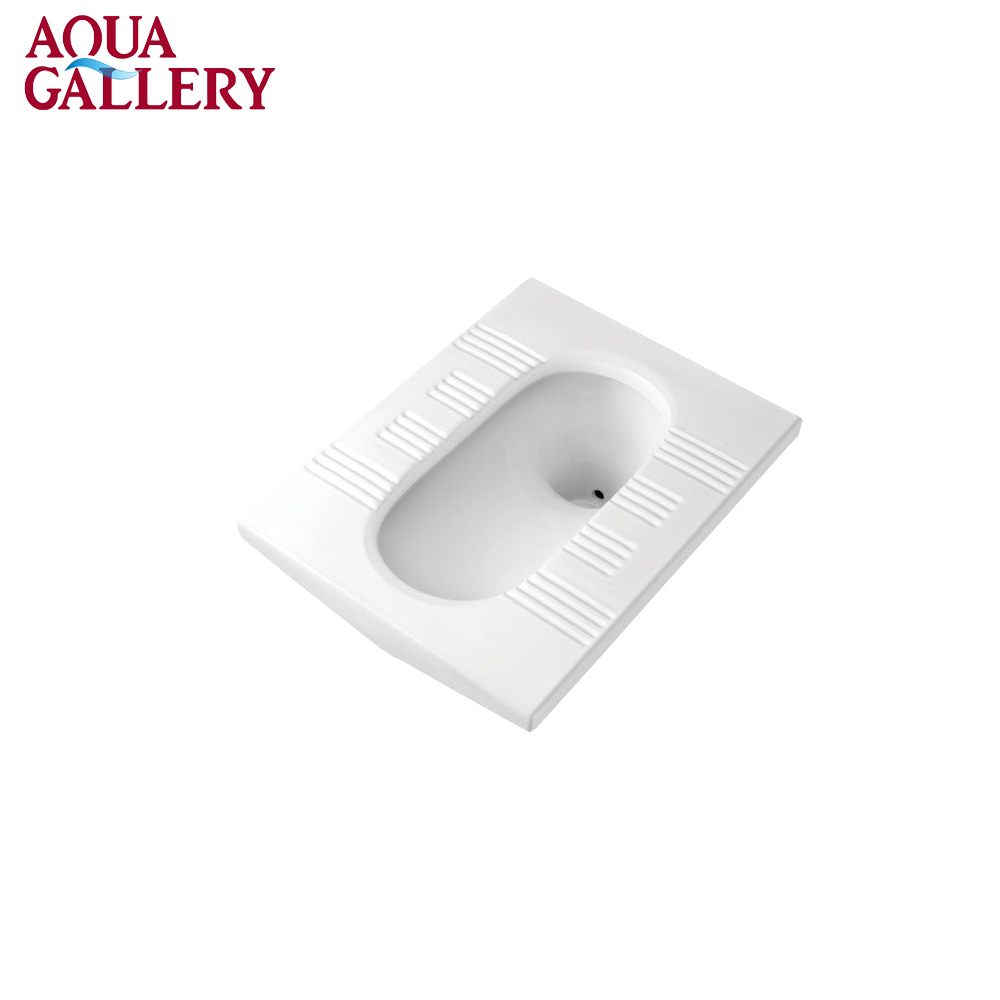 White Glazed Ceramic Bathroom Squat Pans