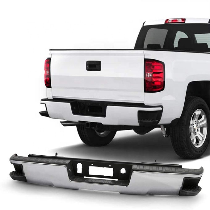 2014-2018 Silverado Sierra 1500 хромированный задний бампер для грузовика