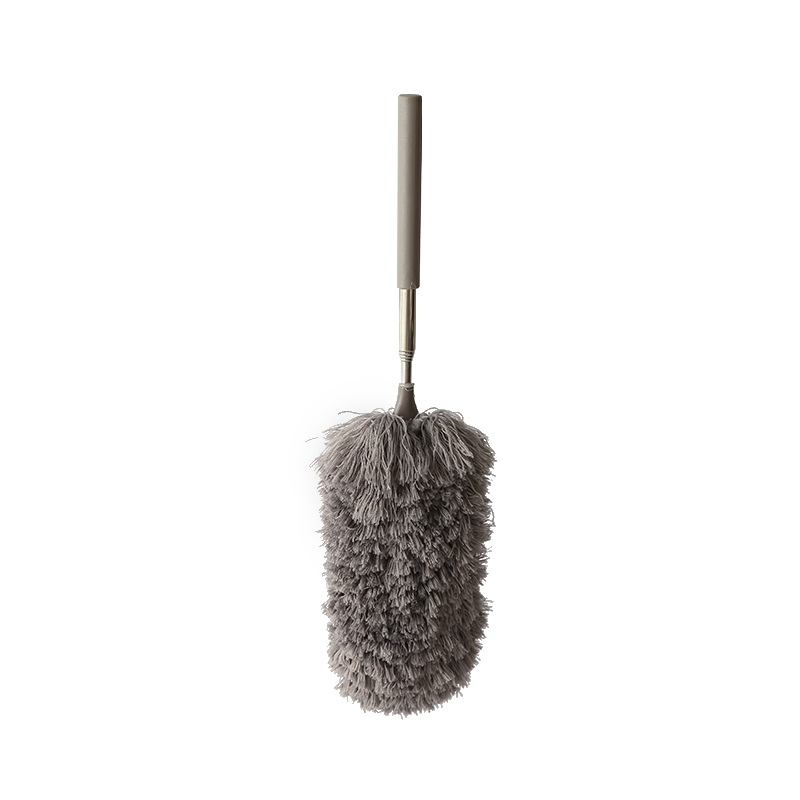 retractable telescopic microfiber hand cleaning dusting duster with Stainless steel handle